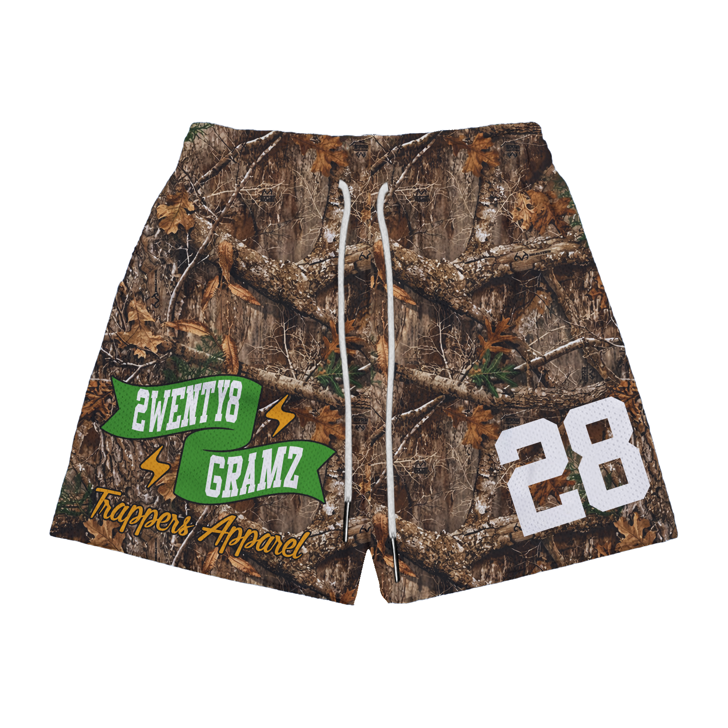 2WENTY8 GRAMZ – Forest Camo Mesh Shorts (Hype Edition)