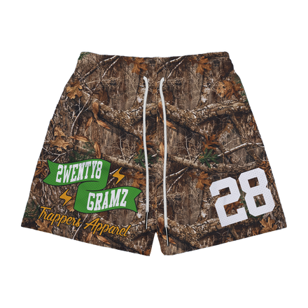 2WENTY8 GRAMZ – Forest Camo Mesh Shorts (Hype Edition)