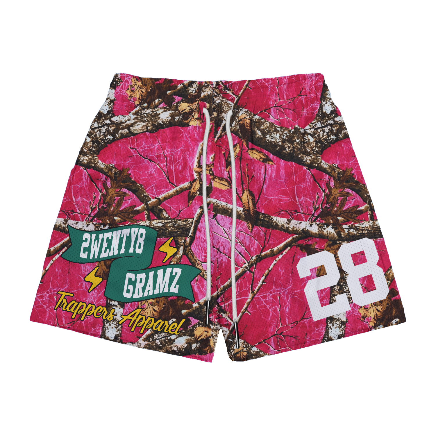 2WENTY8 GRAMZ – Pink Camo Mesh Shorts (Hype Edition)