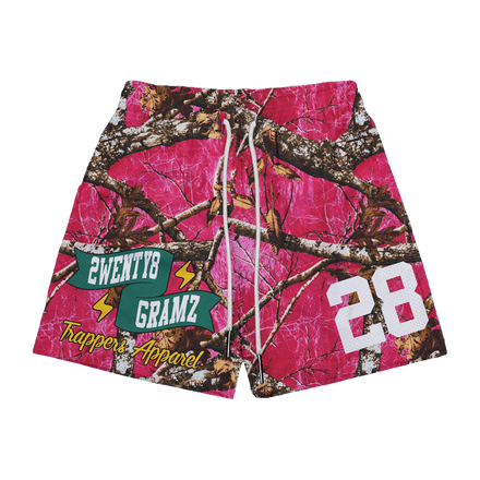 2WENTY8 GRAMZ – Pink Camo Mesh Shorts (Hype Edition)